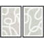 «Pastel White Swirl Motif», 2 pièces-98553994-98553995