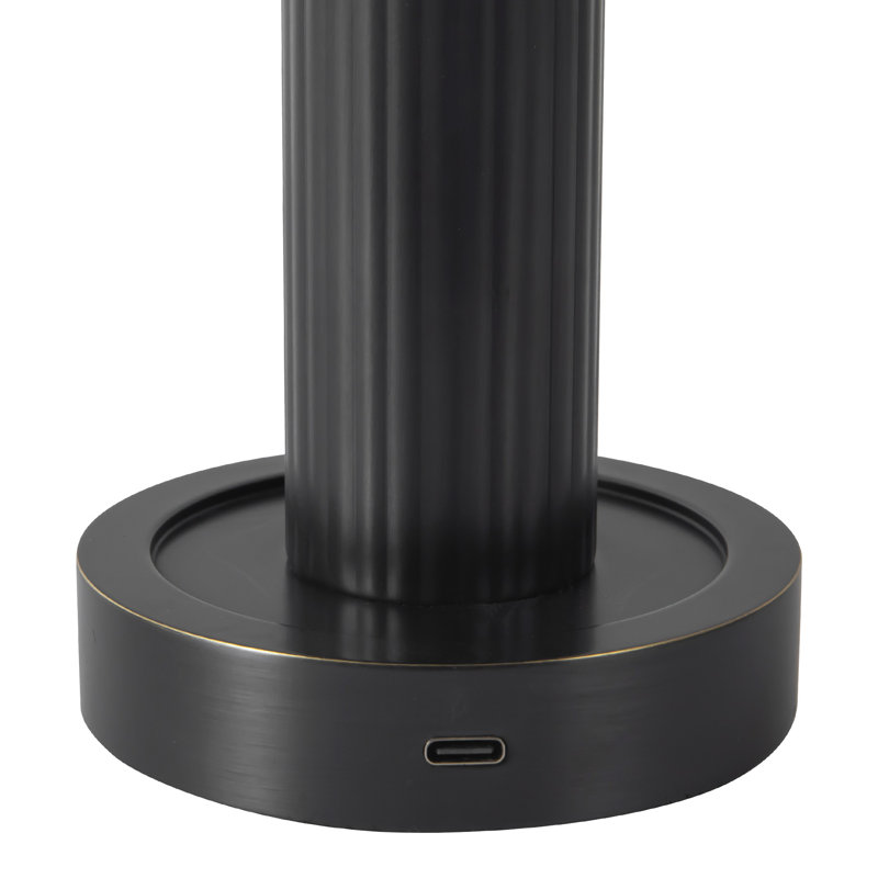Vienna 9-in Black dimmable LED Table Lamp, Urban Bronze