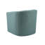 Fauteuil pivotant relax: pivotant à 360 degrés, résistance au poids de 300 lb, revêtement bleu sarcelle avec textures or / indigo, structure en bois massif et en métal, mousse dense, fauteuil à clous, capacité, velours indigo / or-530553432