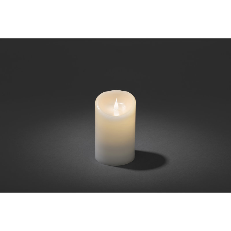 3D Flame Real Wax Battery Candle, 16cm H x 10cm W x 10cm D