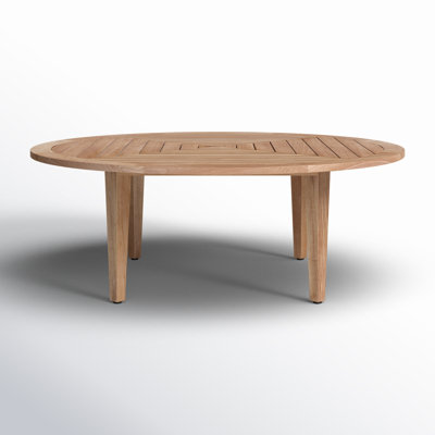 Round Teak Outdoor Dining Table