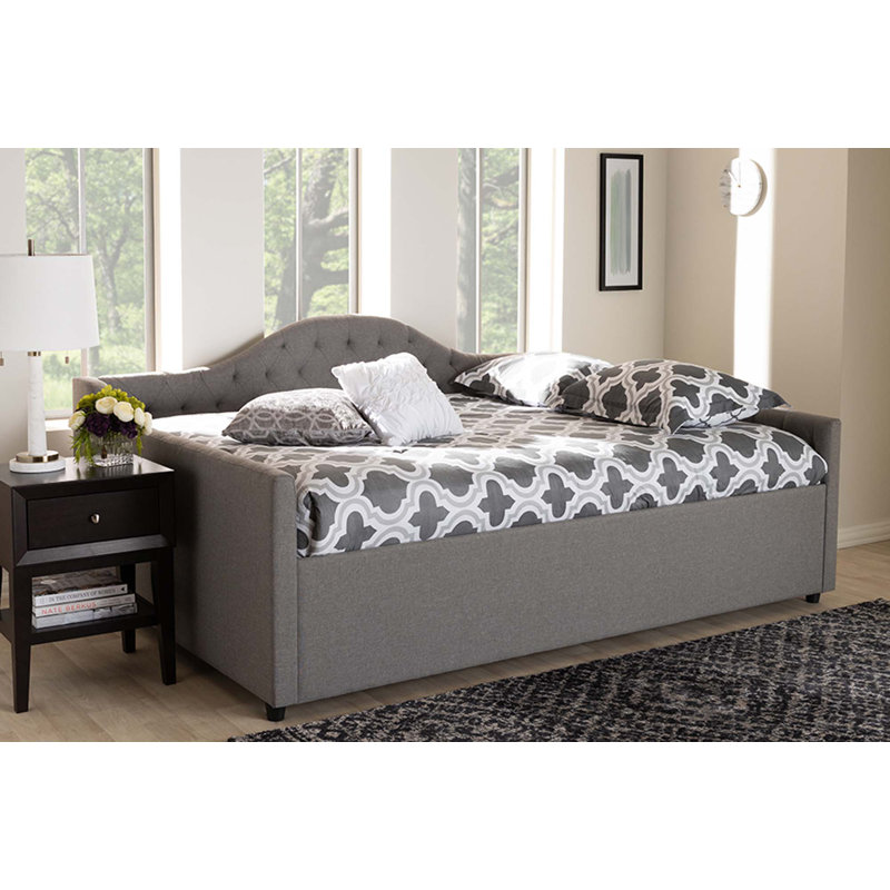 Harvey Upholstered Daybed, Queen, Gray