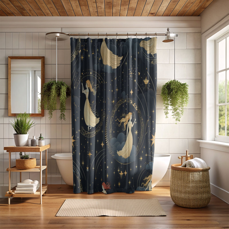 Rideau de douche Imelda, H 74 po x l 71 po