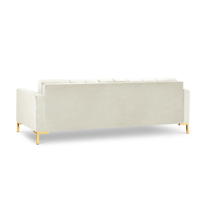 Adoraim 4 Seater Sofa, Light Beige, Gold