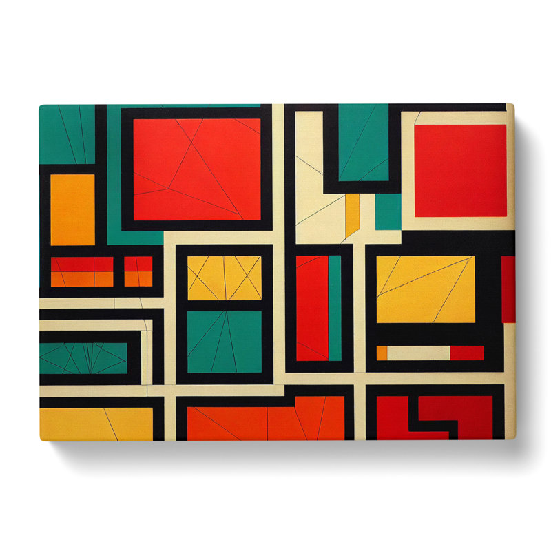 Classic Bauhaus Art Vol.2 Abstract - Wrapped Canvas Print, 40cm H x 60cm W x 3cm D