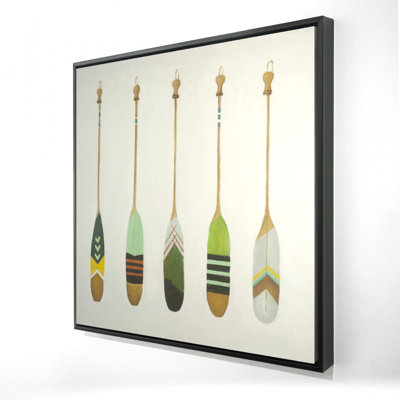 " Colorful Nautical Oars "