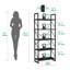 158cm H x 60cm W Metal Etagere Bookcase-1506429505