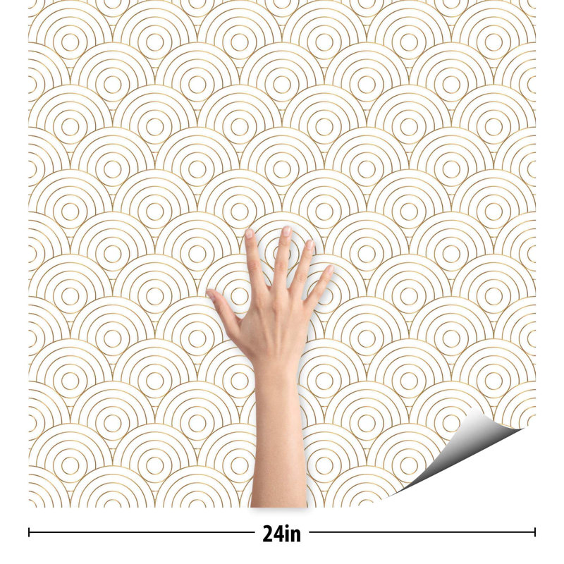 Carreau de papier peint Fannette, L 102 po x l 24 po