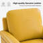 Fauteuil club transitionnel en cuir véritable l 31,5 po Paserella avec pieds en bois massif-121672221