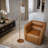 McKenney BLAZE ARCHED FLOOR LAMP WITH CAPSULE GLASS SHADE