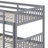 Full Over Full Rubber Wood Bunk Bed With Trundle, Convertible To 2 Full Size Beds, With Twin Size Trundle-106342055