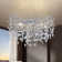 10-Light 30" Dimmable Tree Branches Crystal Linear Chandelier