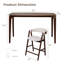 Table de bar en bois massif Lablanc