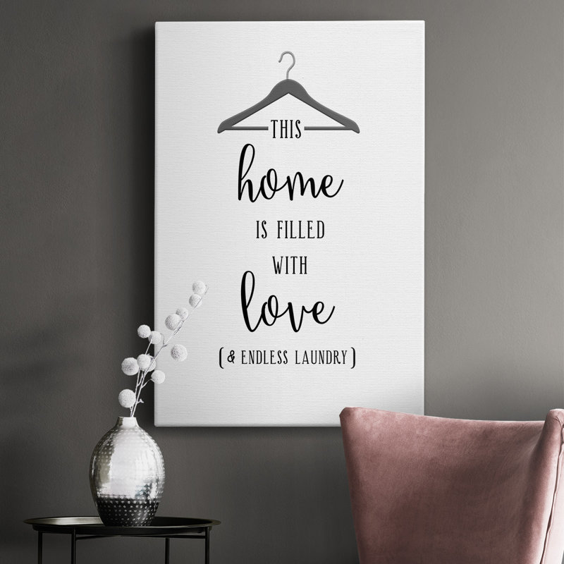 " Love And Laundry ", 18" H x 12" W x 1.5" D