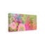 Art mural sur toile tendue - «Bright Pink Garden Spread Full» de Suzanne Allard pour décoration de salon, de chambre à coucher ou de bureau - 10 x 19