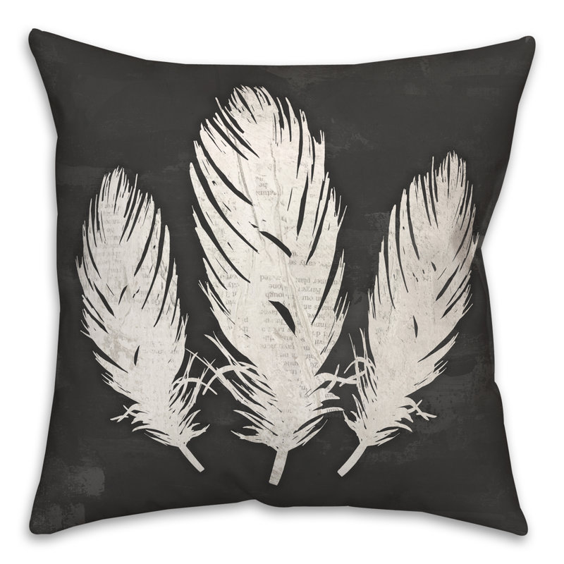  Housse et insert de coussin carré Simple Feathers