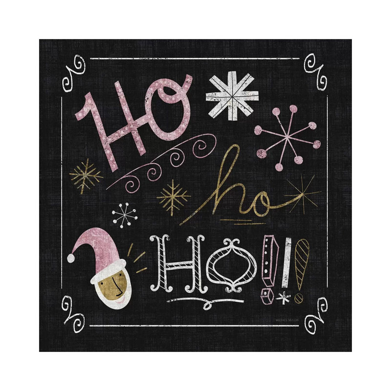 Quirky Christmas Santa Metallic by Michael Mullan - Wrapped Canvas Print, 45.72 cm H x 45.72 cm W x 1.91 cm D