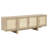 Adison 79-Inch 4-Door Cane TV Stand Media Console Beige Oak