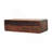 Solid Wood Floating California Walnut Open Console, 2-Drawers, Brown