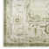 Haydel Oriental Machine Washable Power Loom Polyester Area Rug in Ivory/Green