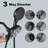 High Pressure 3-Way Rainfall Combo, Luxurious Rain Showerhead And Hand Held Shower Separately Or Together,  Comes With Shower Hose, Shower Arm
