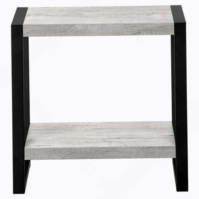 Versatile 2-Tier Accent Table For Side, End, Or Nightstand Use In Living Room, Bedroom, Ideal For Lamp Placement And Decorative Display