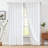 Linen Blend Solid Color Rod Pocket Curtains-540561425-549025201