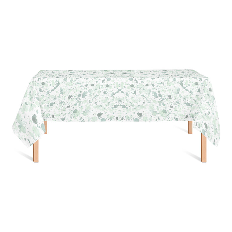 Nappe Ink Splatter Green 3, Bleu sarcelle