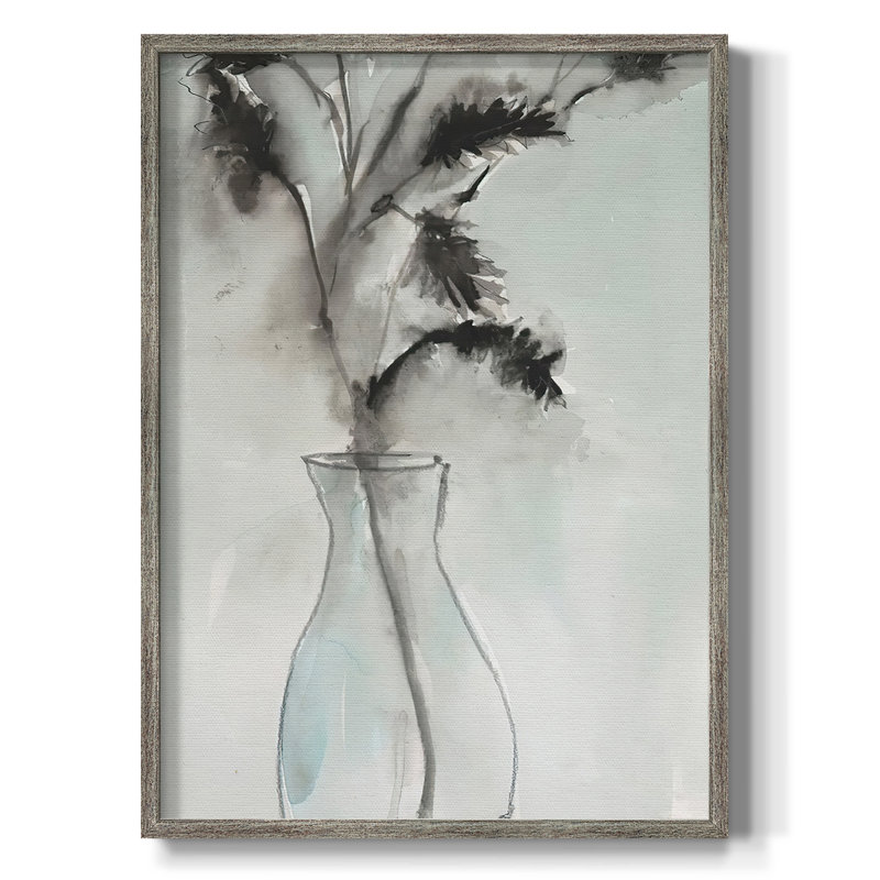 «Soft Ferns II», reproduction encadrée - bois massif, H 21 po x l 17 po