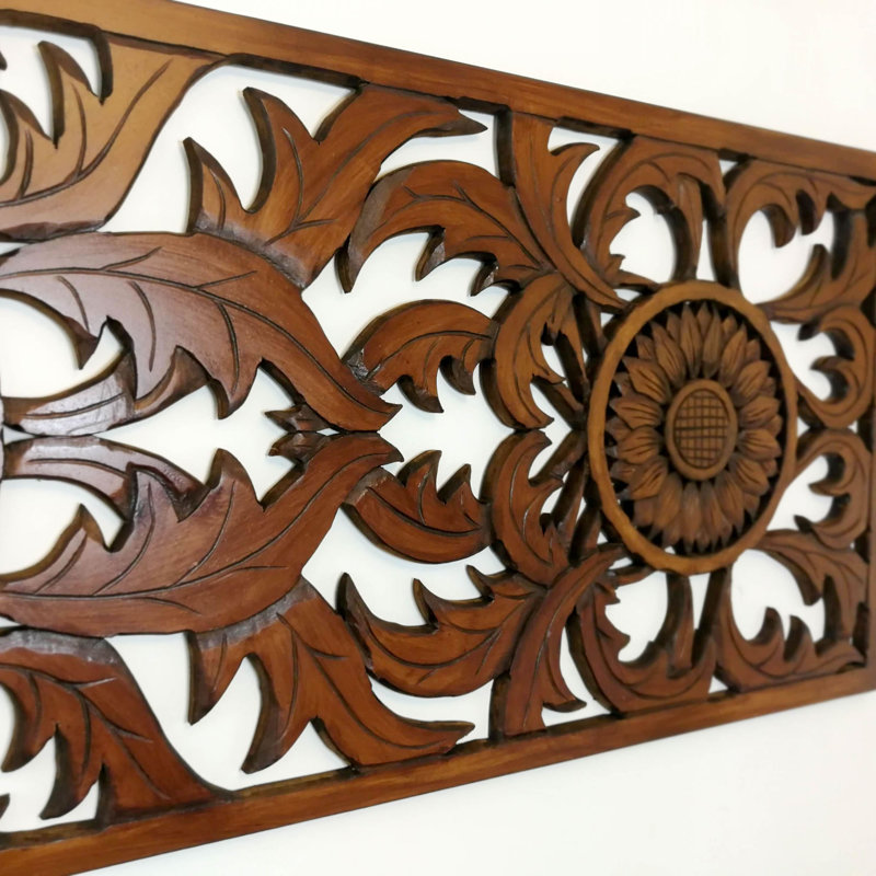 2 Piece Lotus Headboard Large Wall Décor Set