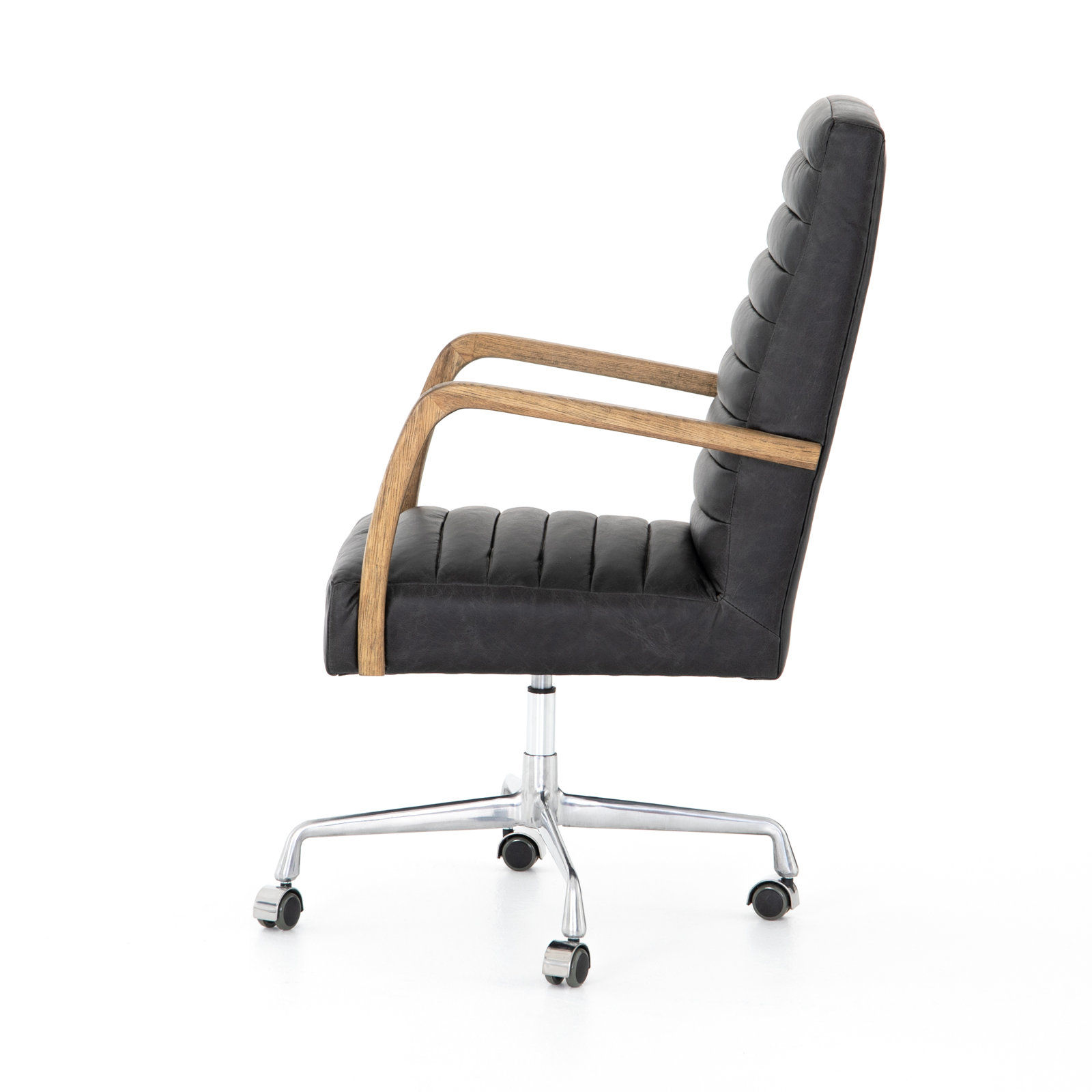 Swivel Office Chair, Smoky Black