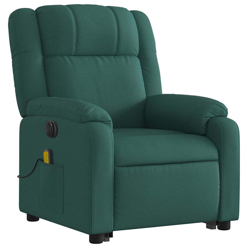 Fauteuil de massage, Électrique, Polyester vert foncé