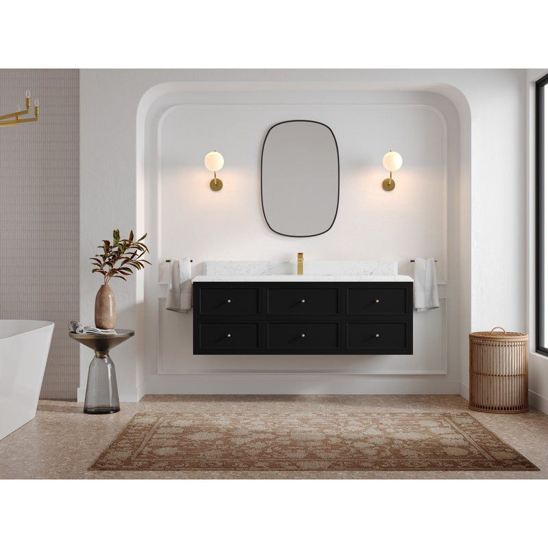 Ensemble de meuble-lavabo simple 60 po Roswell, 1,5 PO – Empira