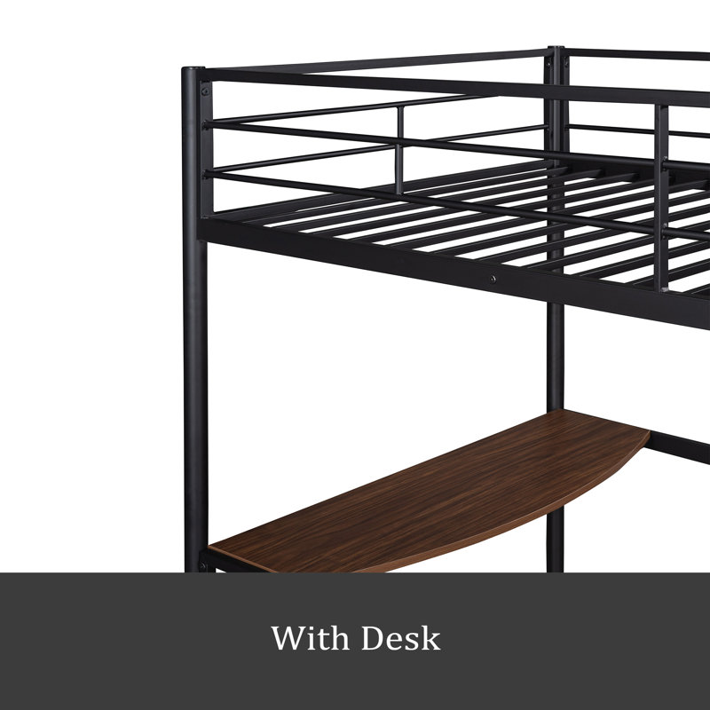 Deva Kids Twin Loft Bed, Black