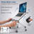 WorkEZ Executive Adjustable Laptop Stand & Lap Desk - Wide Vented Aluminum, 2-24 in Height -22946479