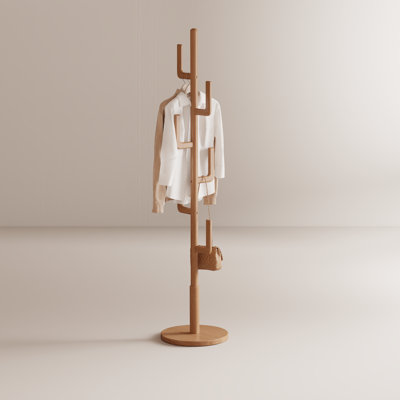 Casimir Cactus Solid Wood Coat Rack