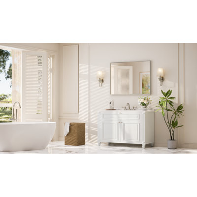 Bathroom Vanity Mirror with Aluminum Frame and Tempered Glass
