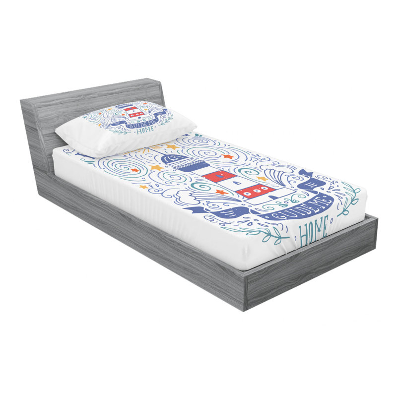 Microfiber Sheet Set, Twin Sheet Set with Fitted Sheet
