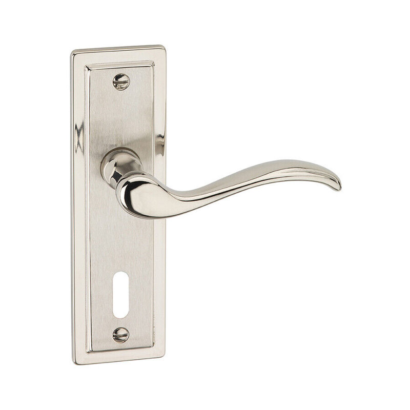 Door Handle, Satin Nickel