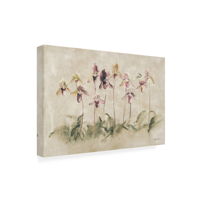 Cheri Blum Purple Dancing Orchids Canvas Art, 16" H x 24" W