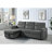 Phenex Seaside Style Reversible Sleeper Sectional Sofa-111669901