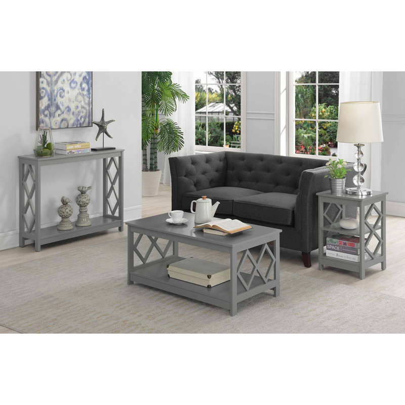 Dimson 40'' Console Table, Gray, 6.25" H x 43.75" W x 14.5" D