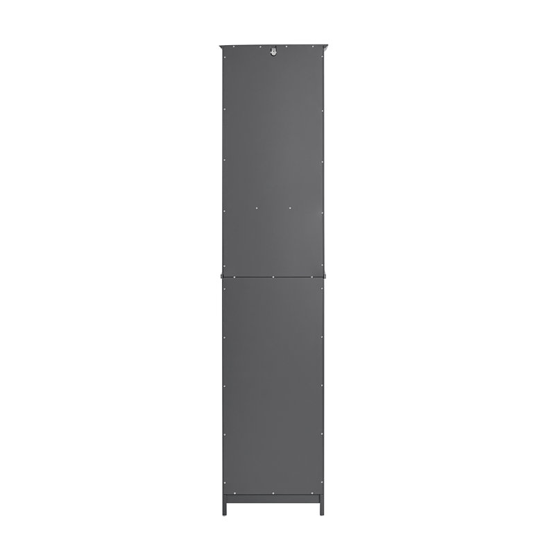 Lyonsdale Linen Cabinet, Dark Grey