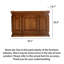 Comptoir de caisse en bois massif transitionnel rétro, table de réception robuste avec armoire fermée pour la zone de travail de l'entrée du salon-315334105