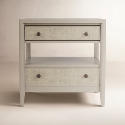 Shannen 2-Drawer Oak Nightstand