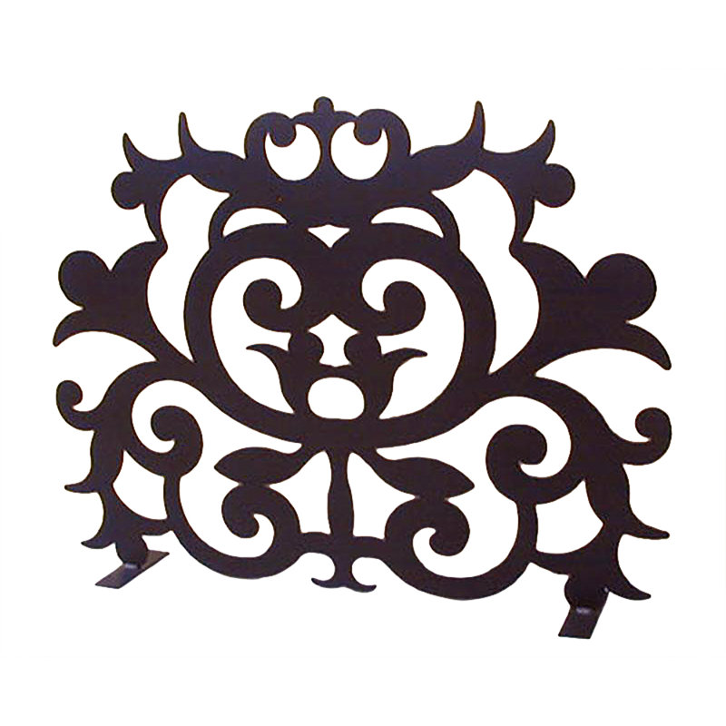 Tribal 1 Panel Iron Fireplace Screen
