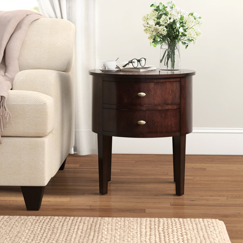 Zaheed 2 - Drawer End Table, Espresso