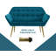 Priella Mid-Century Tufted Fabric Loveseat Sofa Upholstered Couch with Solid Wood Legs Compact Accent Chair for Living Room, Bedroom,Small Spaces-878228291-878228413