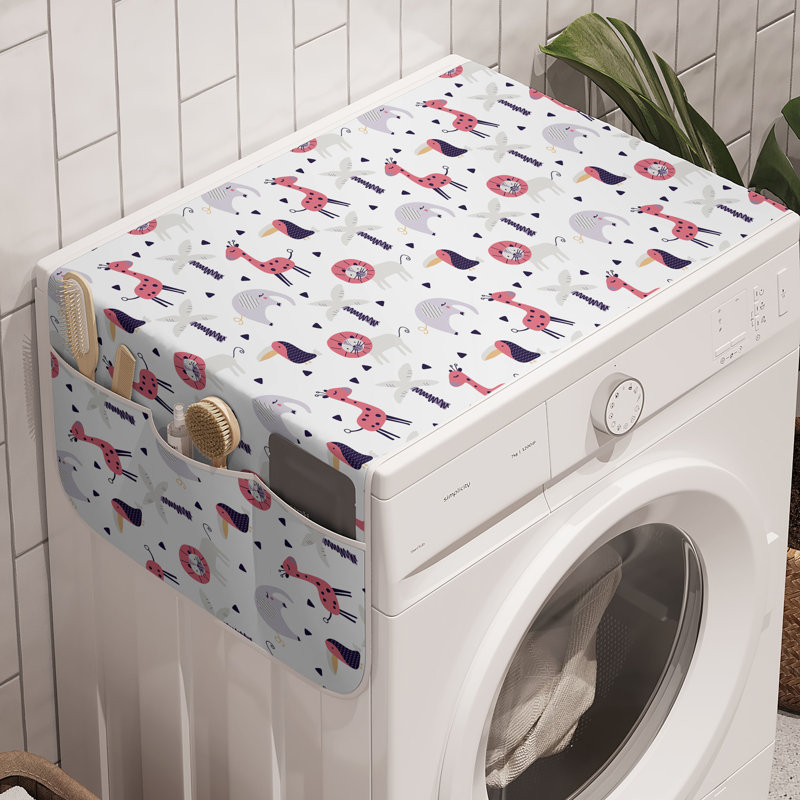 Ambesonne Jungle Washing Machine Organizer Pack of 2 47" x 18.5"