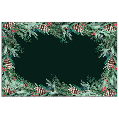 Green Garland 24-Sheet Premium Paper Placemats